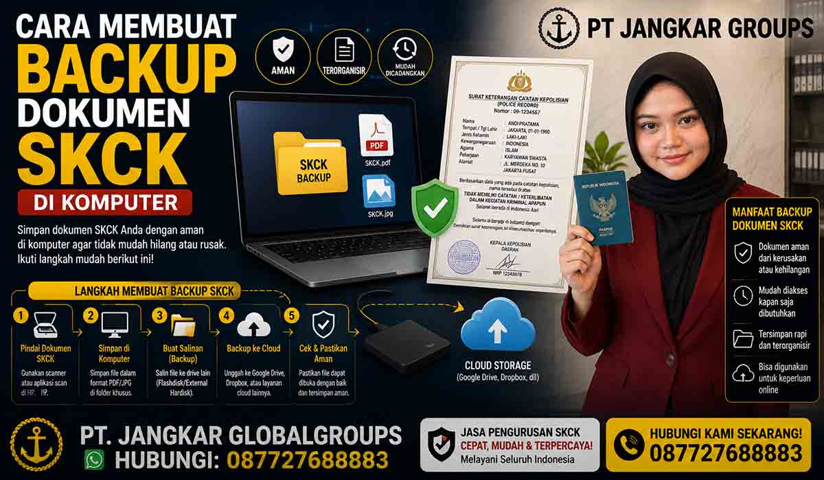 Cara Membuat Backup Dokumen SKCK di Komputer