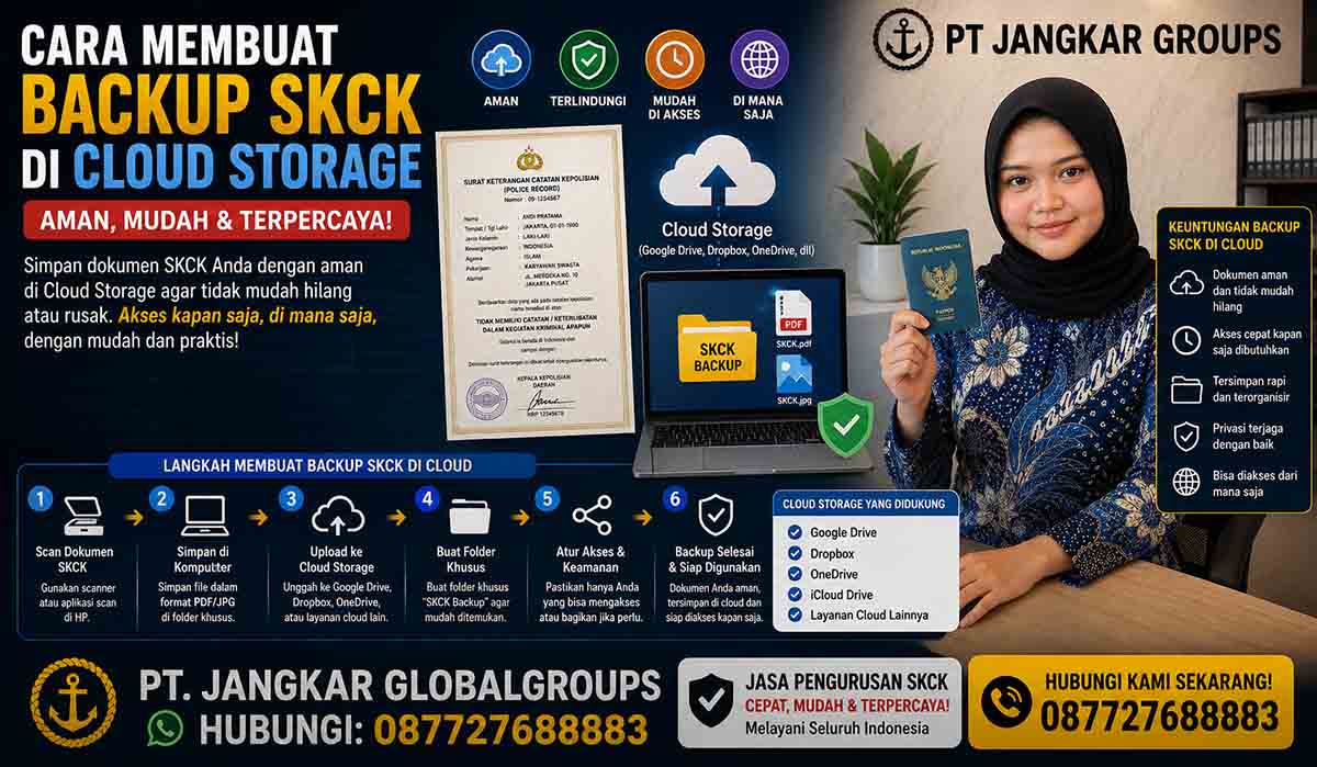 Cara Membuat Backup SKCK di Cloud Storage