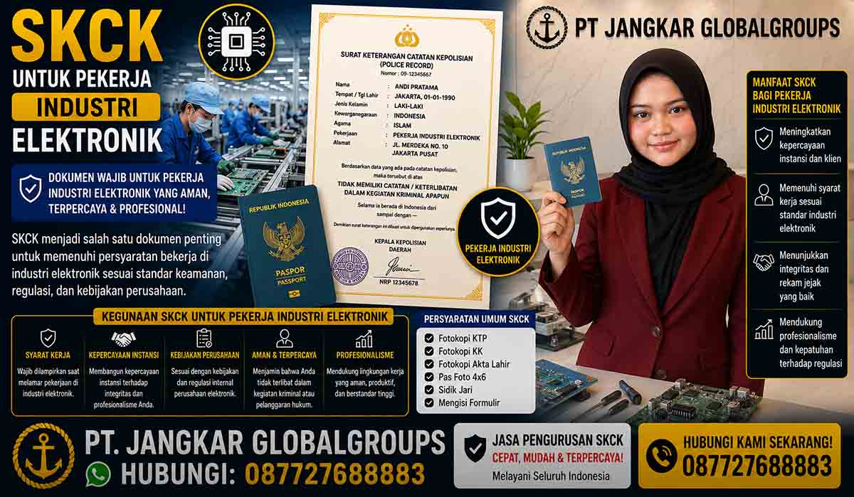 SKCK untuk Pekerja Industri Elektronik