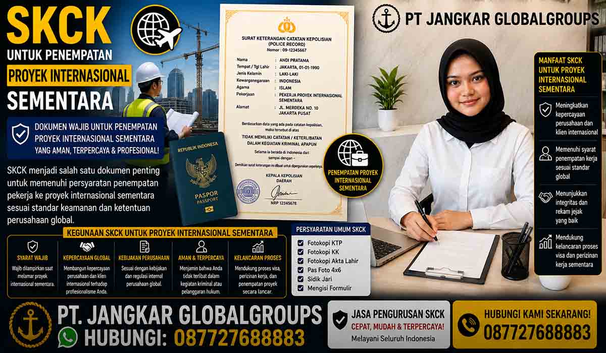 SKCK untuk Penempatan Proyek Internasional Sementara