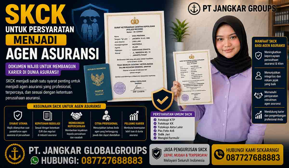 SKCK untuk Persyaratan Menjadi Agen Asuransi