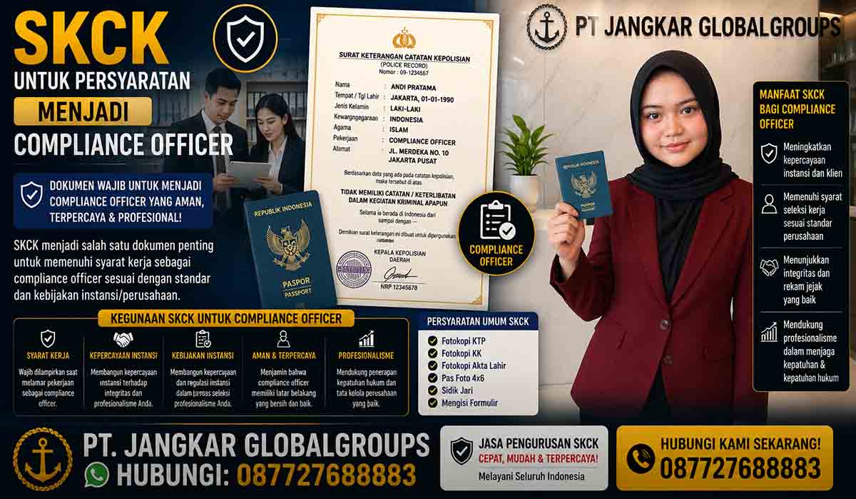 SKCK untuk Persyaratan Menjadi Compliance Officer