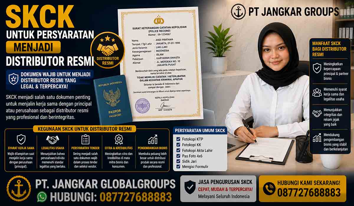 SKCK untuk Persyaratan Menjadi Distributor Resmi
