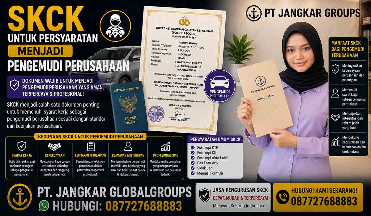 SKCK untuk Persyaratan Menjadi Pengemudi Perusahaan