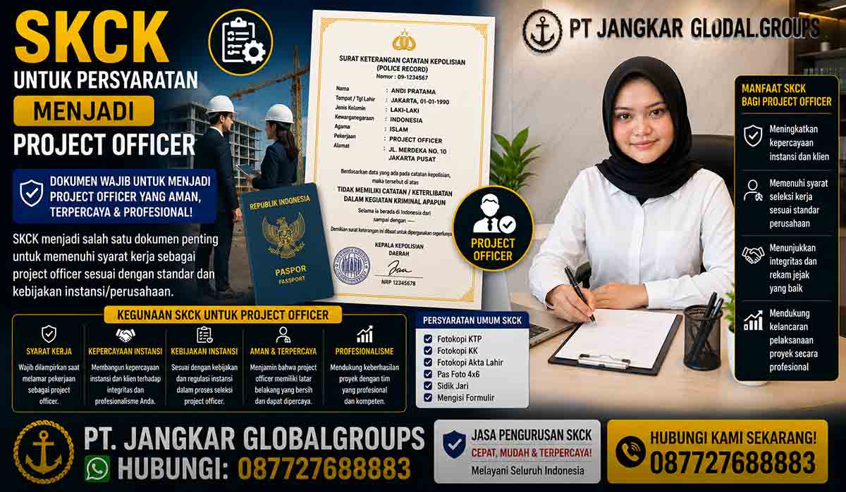 SKCK untuk Persyaratan Menjadi Project Officer